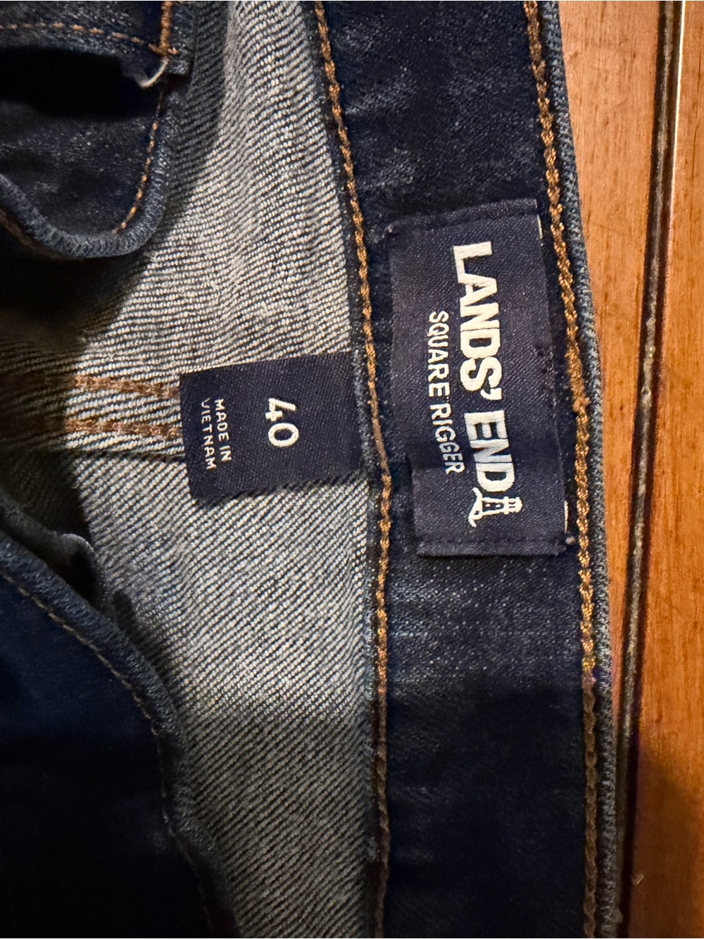 Bundle of 2 Lands' End Square Rigger Men’s Jeans - Picture 3 of 5